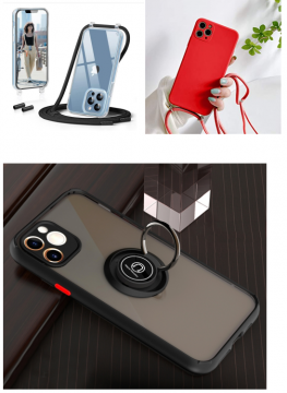 Coque pour Telephone avec Cordon/Mate avec Bague UNIVERSAL (Achat grossiste sur place)